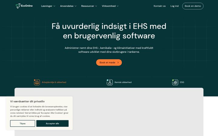 Screenshot of ecoonline.dk