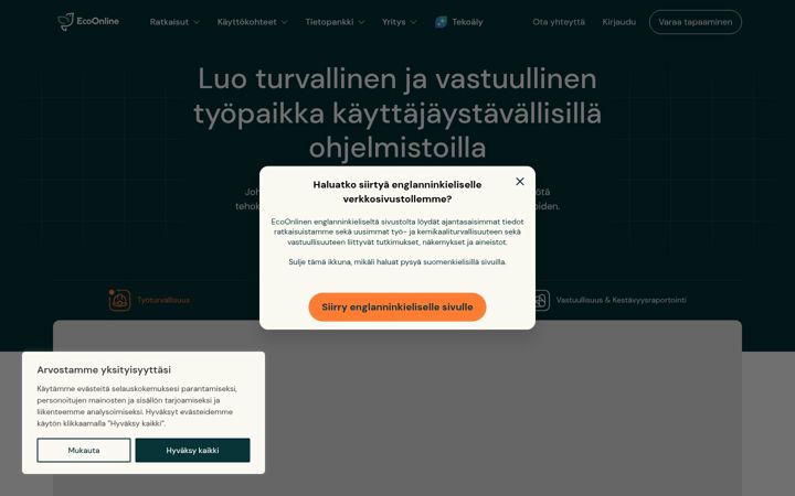 Screenshot of ecoonline.fi