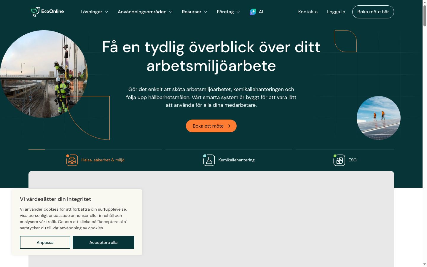 Screenshot tal-banner tal-kunsens muri qabel kwalunkwe interazzjoni