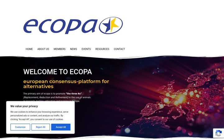 Screenshot of ecopa.eu