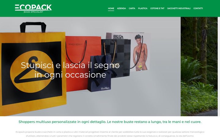 Screenshot of ecopackbags.com