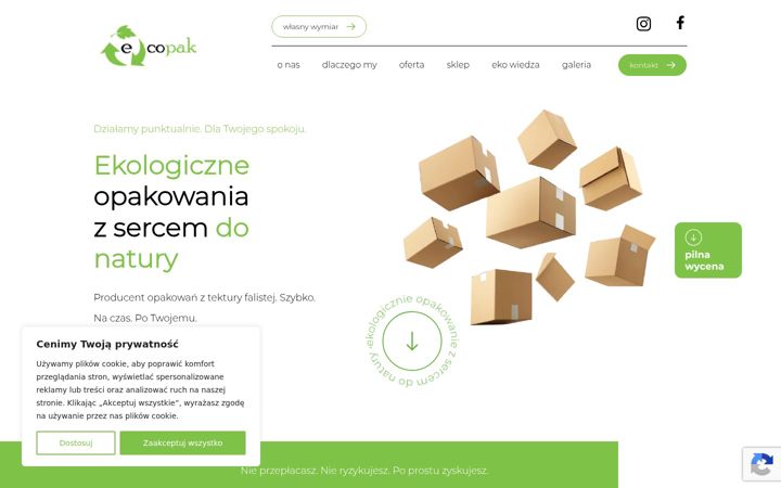 Captura de pantalla de ecopak-ns.pl