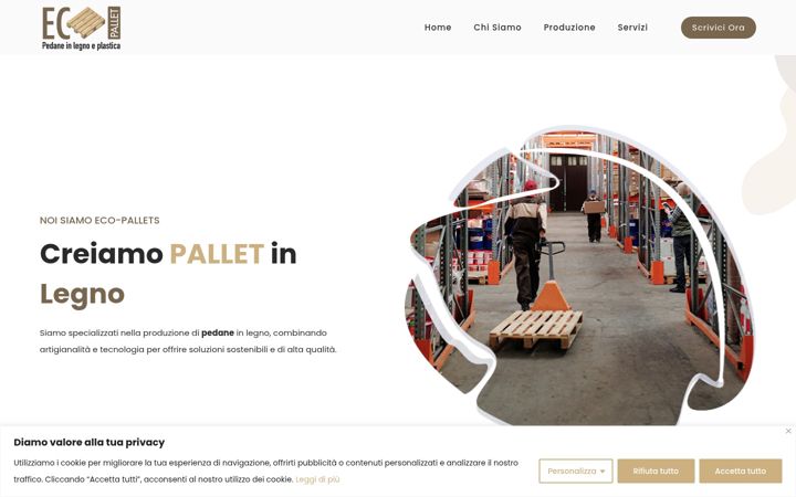 Ekrano kopija ecopallets-srl.it