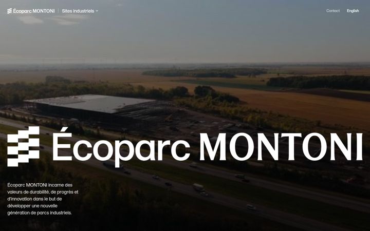 Screenshot of ecoparcmontoni.com