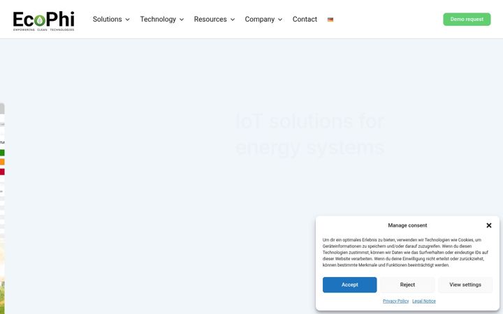 Screenshot of ecophi-engineering.com