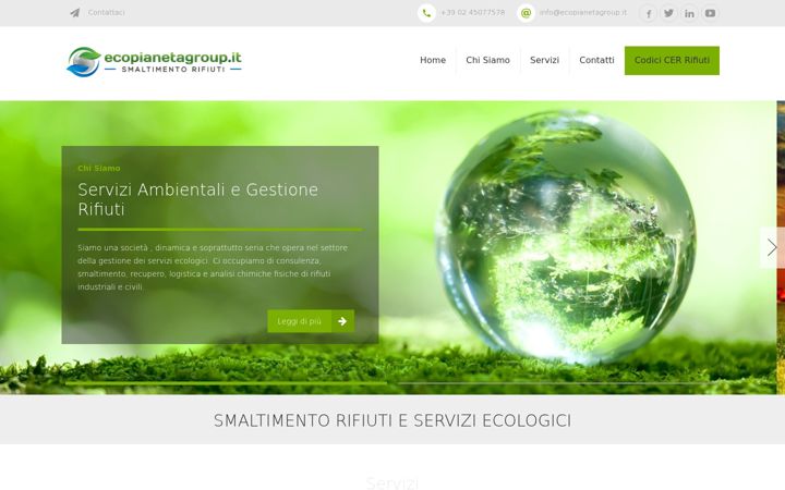 Screenshot of ecopianetagroup.it