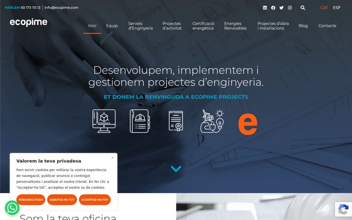Screenshot of ecopimeprojects.com
