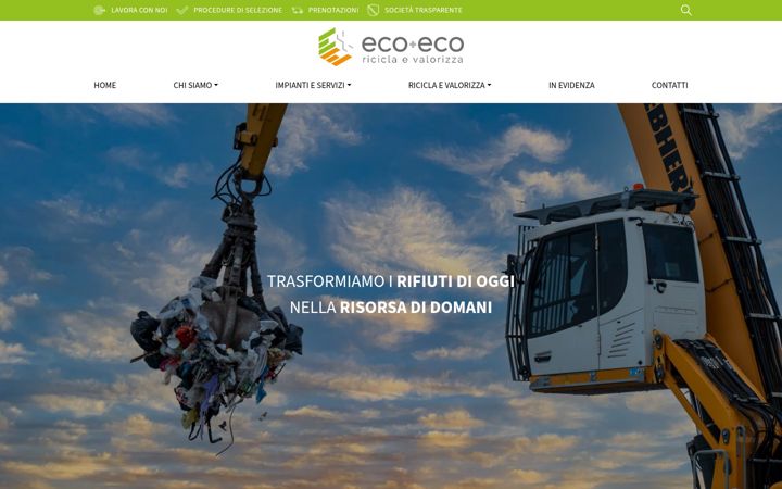 Ekrano kopija ecopiueco.it