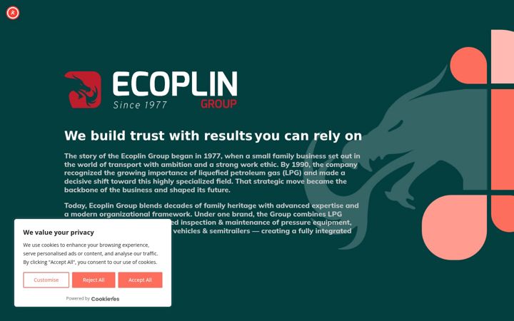 Screenshot of ecoplin.si