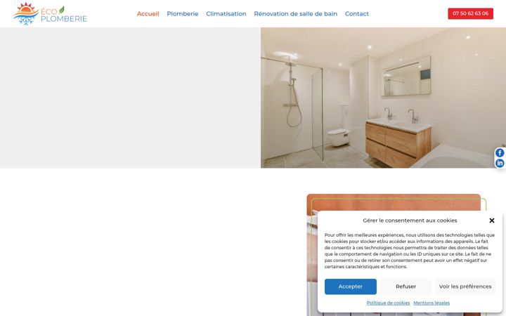 Screenshot of ecoplomberie82.fr