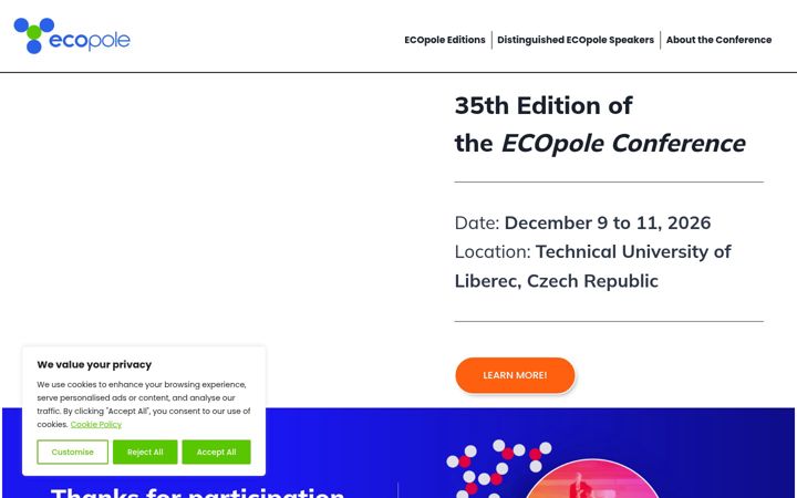 Screenshot of ecopole-conference.com