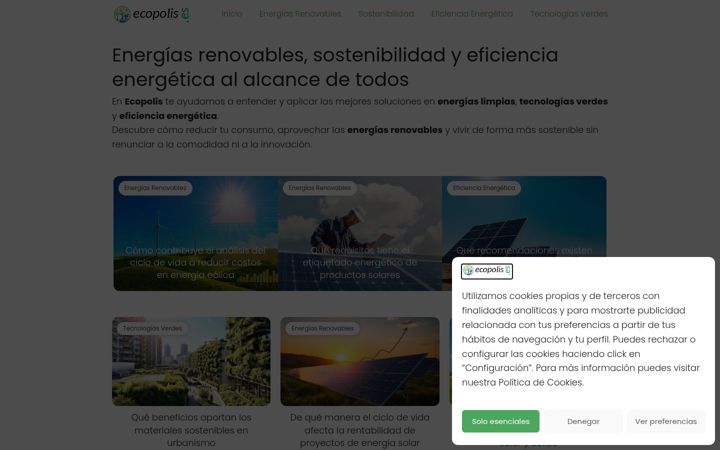 Screenshot of ecopolis.es