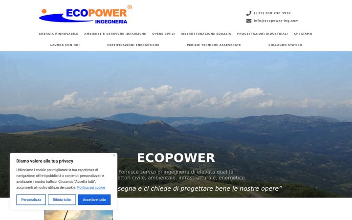 Screenshot of ecopower-ing.com