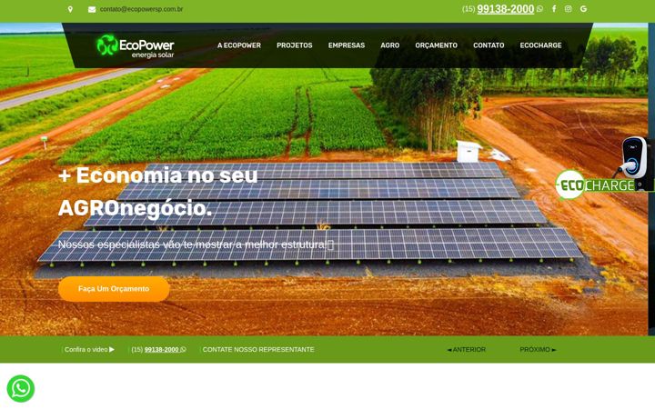 Screenshot of ecopowersp.com.br