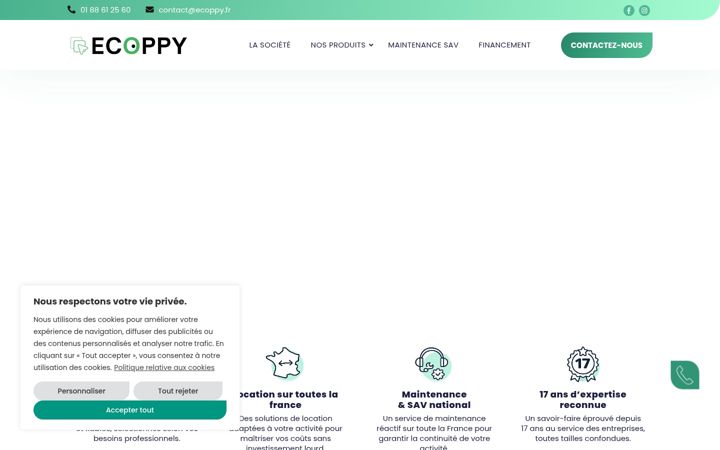 Screenshot stránky ecoppy.fr