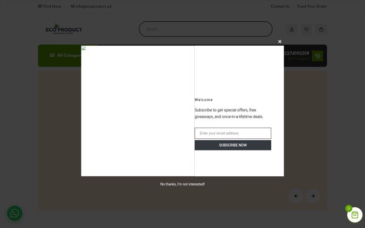 Screenshot of ecoproduct.pk