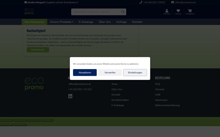 Screenshot of ecopromo.at