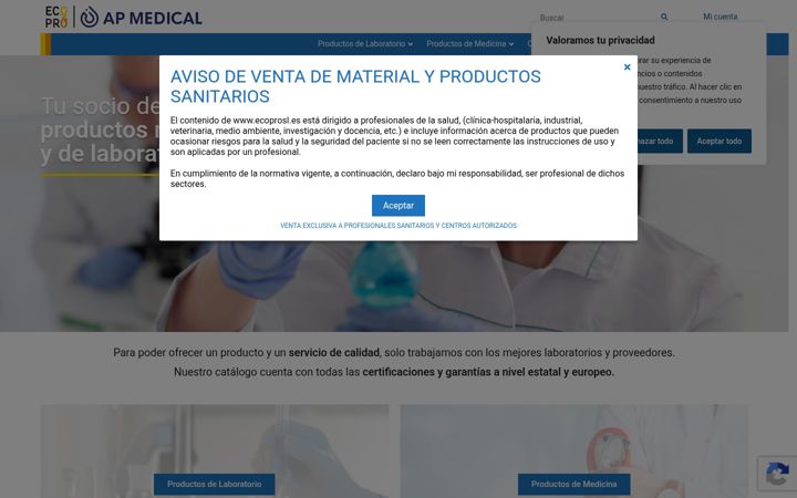 Skjámynd af ecoprosl.es