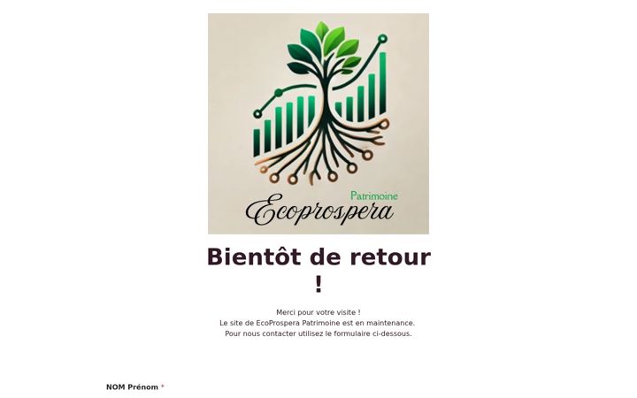 Screenshot stránky ecoprospera.fr