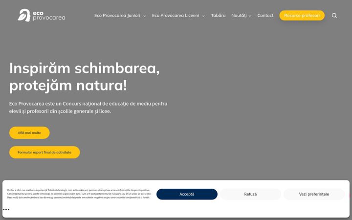 Screenshot von ecoprovocarea.ro
