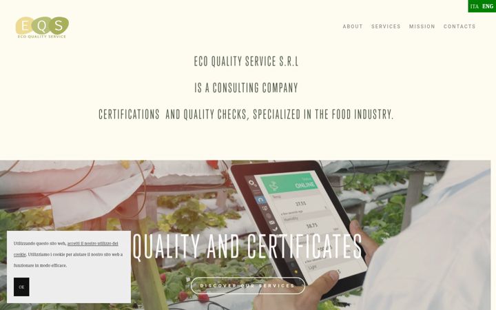 Ekrano kopija ecoqualityservice.it