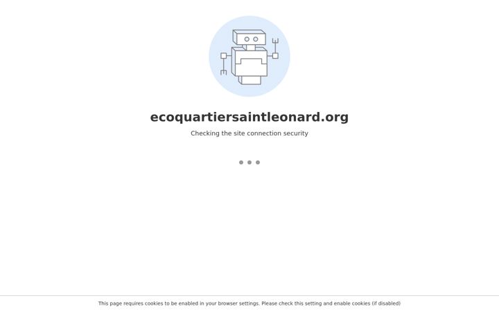 Screenshot of ecoquartiersaintleonard.org