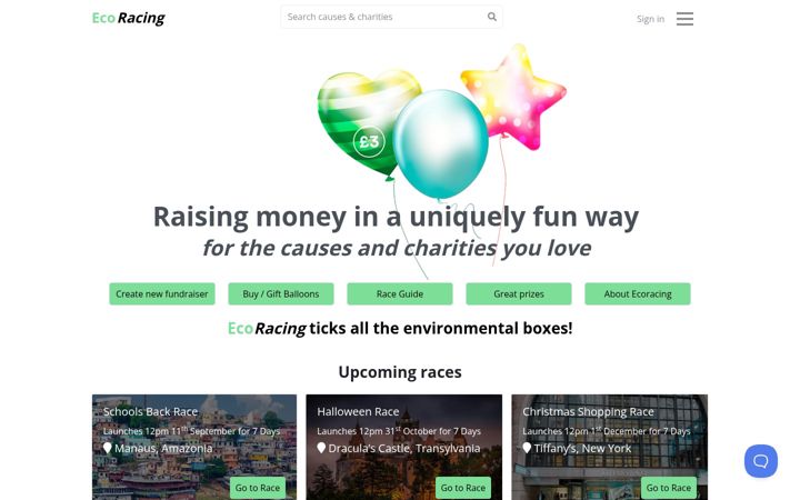 Screenshot του ecoracing.co