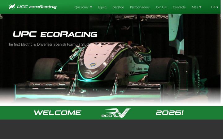 Skjámynd af ecoracing.es
