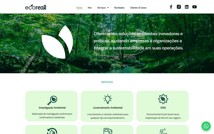 Ekrānuzņēmums no ecoreal.com.br