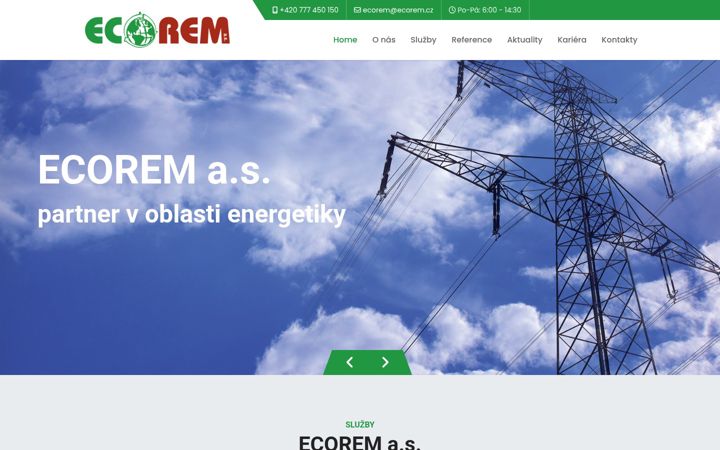 Screenshot of ecorem.cz
