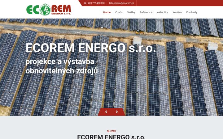 Screenshot of ecoremenergo.cz