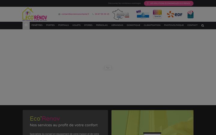 Screenshot of ecorenovoccitanie.fr