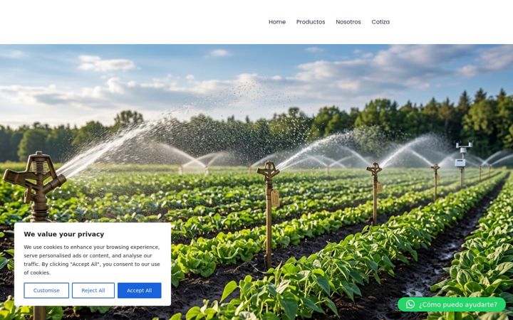 Screenshot of ecoriegoec.com
