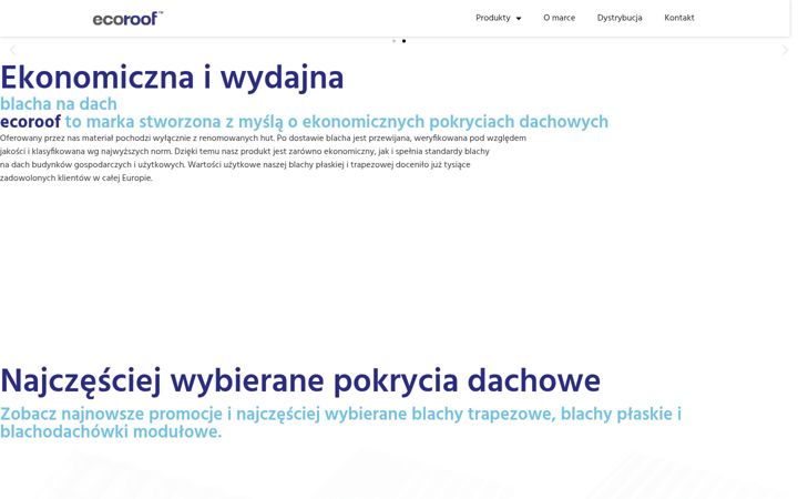 Snímek obrazovky ecoroof.eu