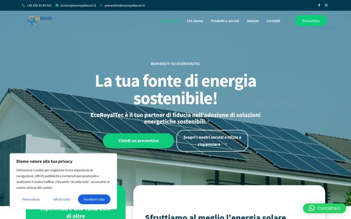 Screenshot of ecoroyaltec.com