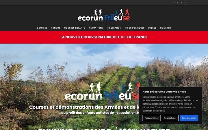 Screenshot of ecorun.fr