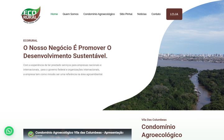 Screenshot von ecorural.com.br