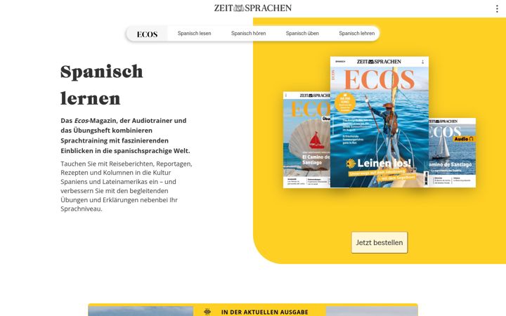 Screenshot of ecos-online.de
