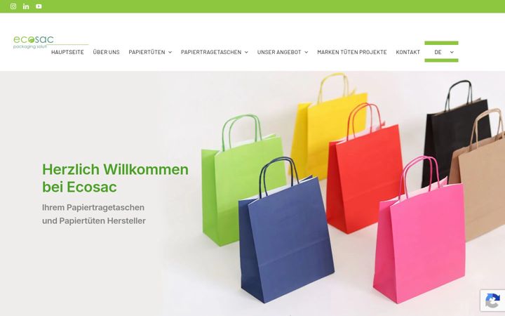 Screenshot di ecosac.de