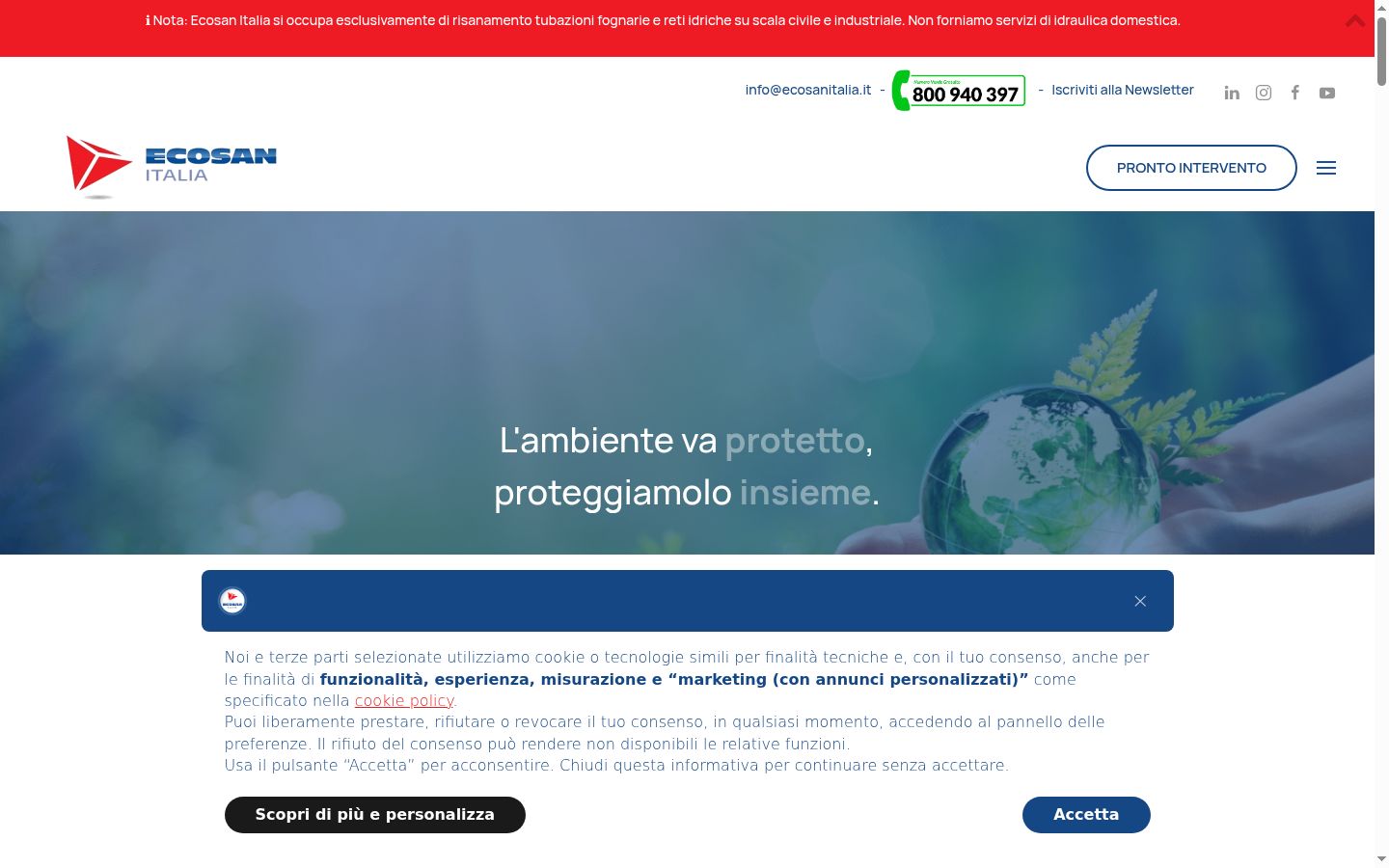 Sutikimo reklamjuostės, rodytos prieš bet kokią sąveiką, ekrano kopija