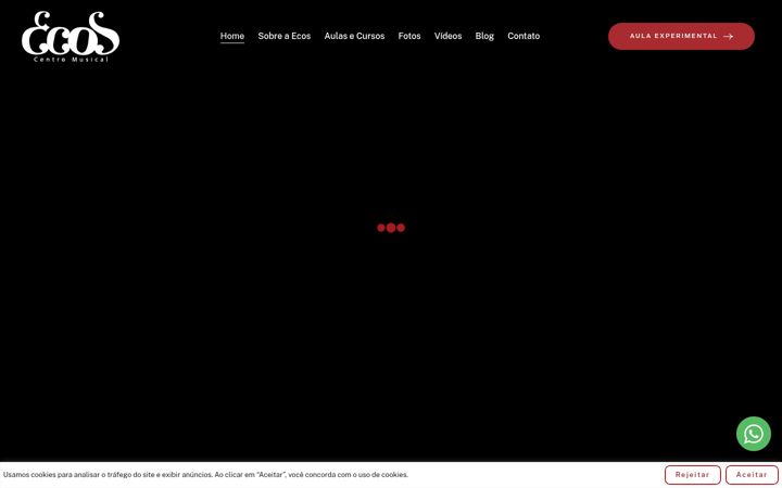 Screenshot von ecoscentromusical.com.br