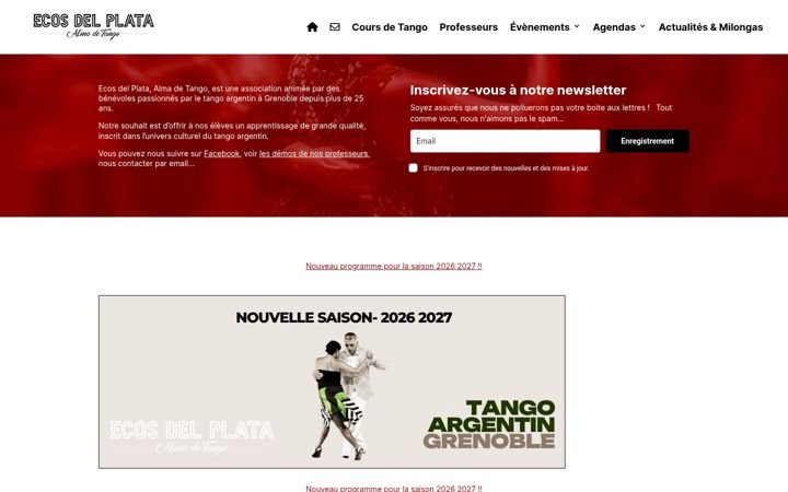 Screenshot of ecosdelplata.com