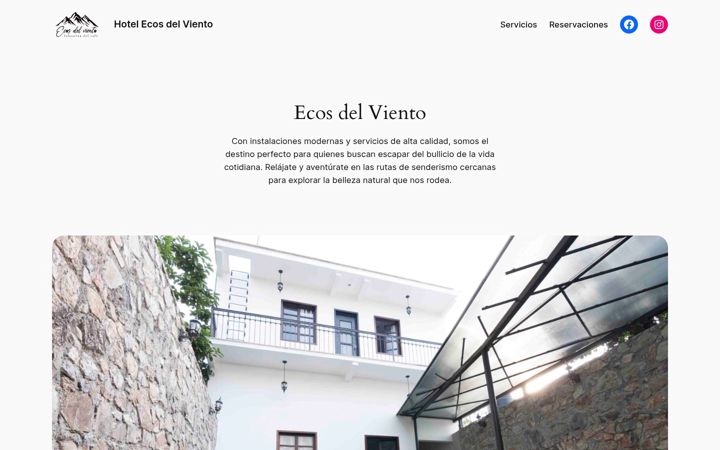 Screenshot of ecosdelviento.com