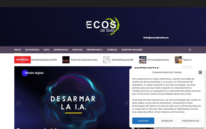 Skjermbilde av ecosdesoto.es