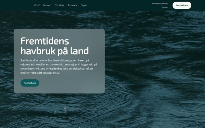 Screenshot of ecoseafood.no
