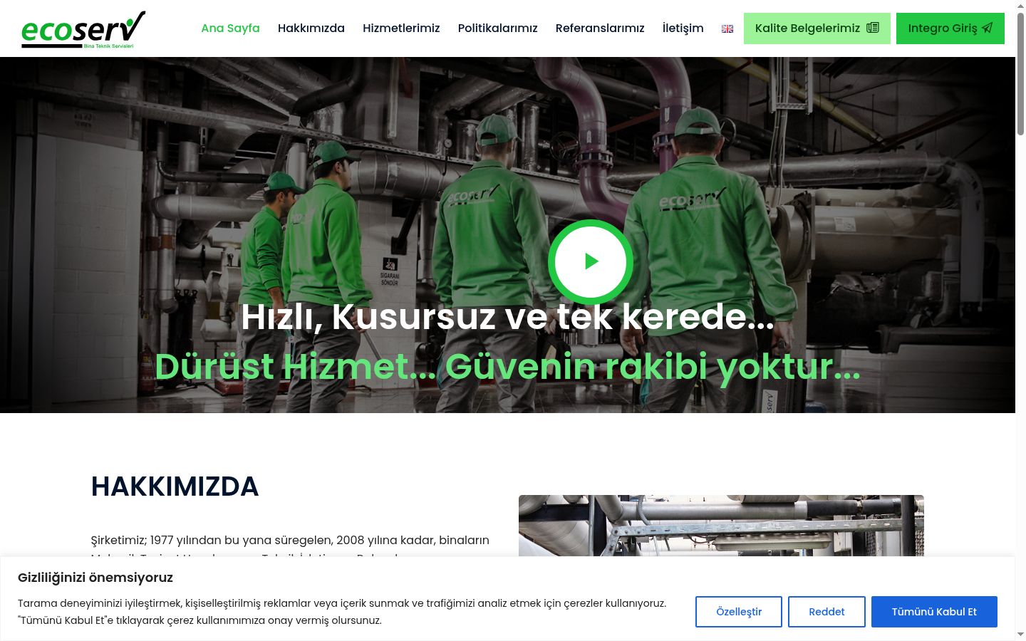 Sutikimo reklamjuostės, rodytos prieš bet kokią sąveiką, ekrano kopija