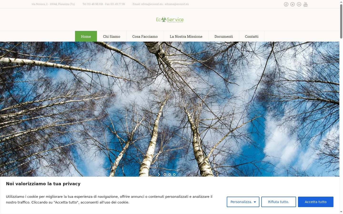 Sutikimo reklamjuostės, rodytos prieš bet kokią sąveiką, ekrano kopija