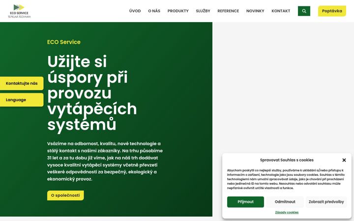 Snimka zaslona za ecoservice.cz