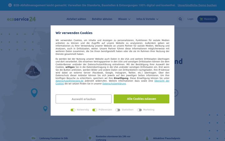 Screenshot of ecoservice24.com