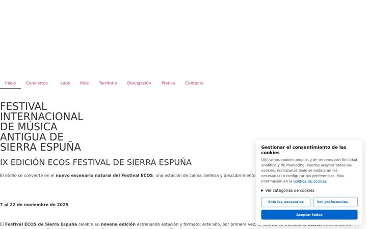 Screenshot of ecosfestival.com